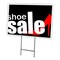 Signmission Shoe Sale Yard Sign & Stake outdoor plastic coroplast window, C-2436 Shoe Sale C-2436 Shoe Sale - alternate 1